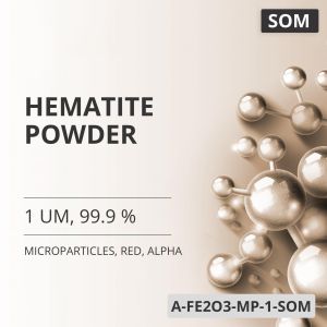 Hematite Powder, 1 um, 99.9 %, Microparticles, Red, Alpha (A-FE2O3-MP-1-SOM)